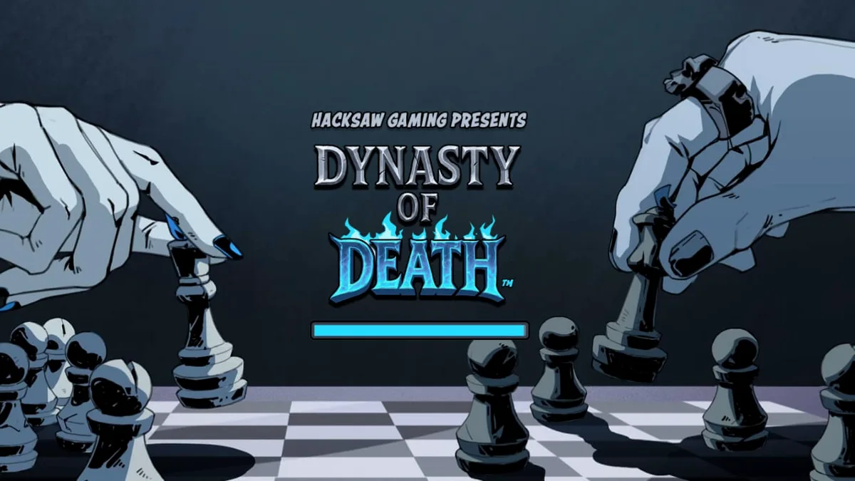 Tampilan visual slot Dynasty of Death dengan tema mitologi Hades dan Persephone